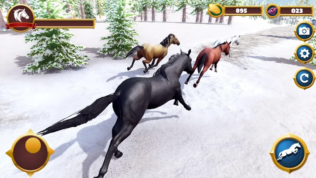 Virtual Horse Family Simulator [МОД: Много денег, Монет и Все открыто] Screenshot 4