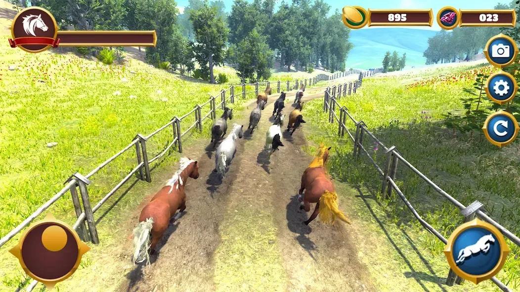 Virtual Horse Family Simulator [МОД: Много денег, Монет и Все открыто] Screenshot 5