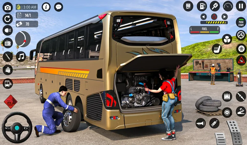 Bus Simulator 3D: Bus Games (Бус Симулятор 3Д) [МОД: Бесконечные деньги, Монеты и Мега MOD] Screenshot 1