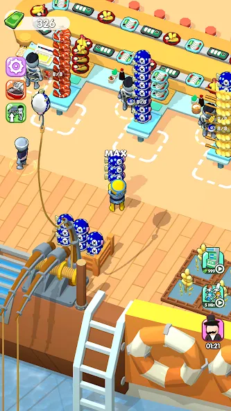 Sea Restaurant - Travel Tycoon (Си Ресторан) [МОД: Много денег, Монет и Все открыто] Screenshot 1
