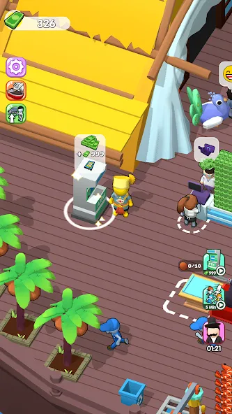 Sea Restaurant - Travel Tycoon (Си Ресторан) [МОД: Много денег, Монет и Все открыто] Screenshot 5