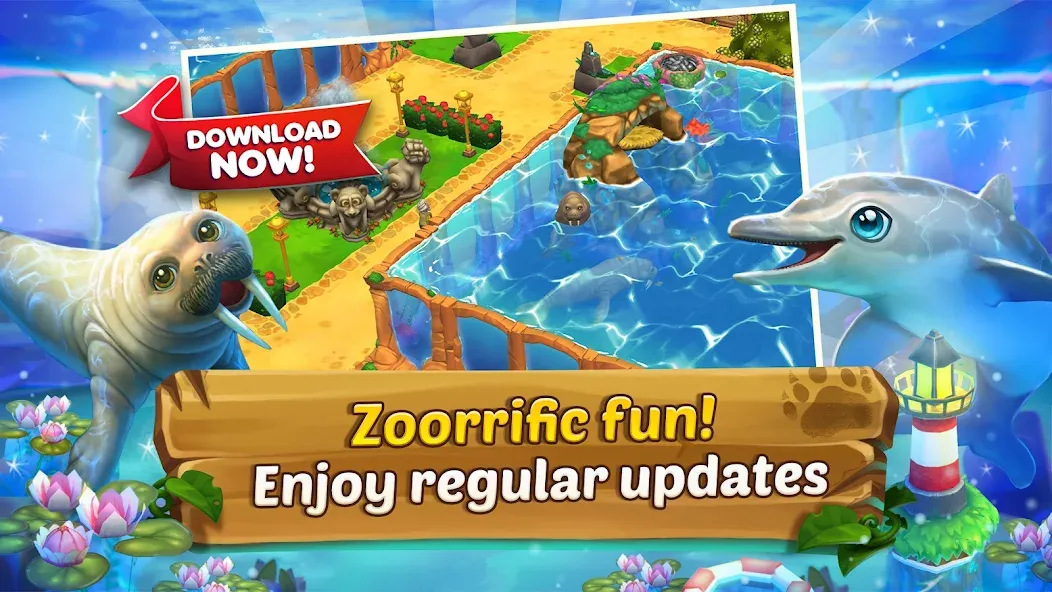 Zoo 2: Animal Park (Зу 2) [МОД: Все открыто, Дополнительные деньги и Меню MOD] Screenshot 2
