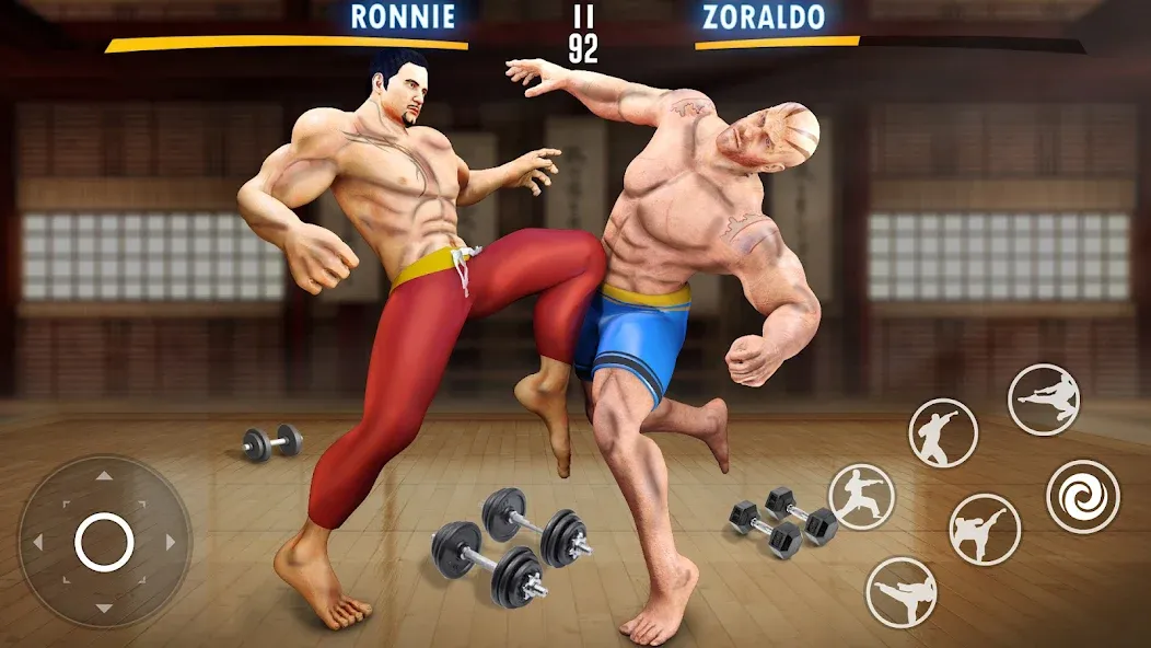 Kung Fu Heros: Fighting Game (упергеройский файтинг Кунгфуигры) [МОД: Меню, Бесконечные монеты и Открытые уровни] Screenshot 3