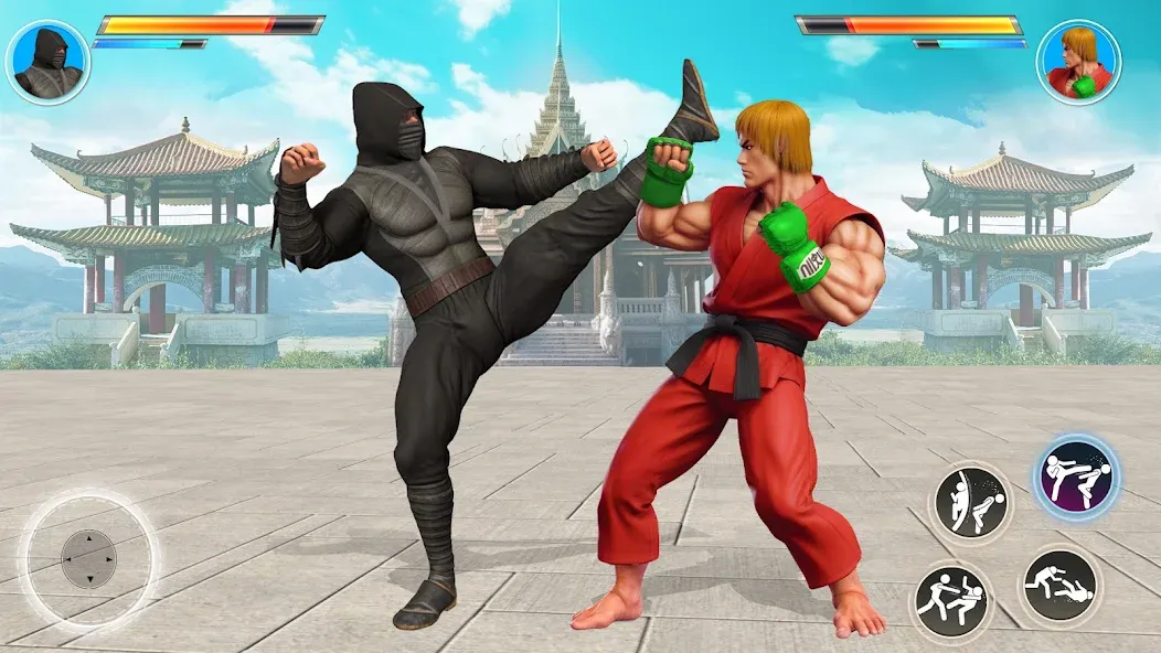 Kung Fu Heros: Fighting Game (упергеройский файтинг Кунгфуигры) [МОД: Меню, Бесконечные монеты и Открытые уровни] Screenshot 4