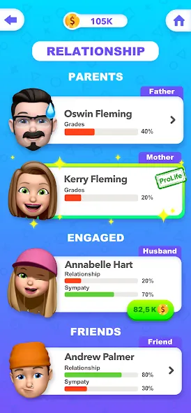 Story Life Simulator: Idle Sim (Стри Лайф Симулятор) [МОД: Бесконечные деньги, Монеты и Мега MOD] Screenshot 5