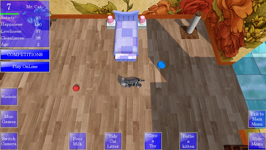 Cute Pocket Cat 3D (Сьют Покет Кэт 3Д) [МОД: Много монет, Открытые уровни и Мега MOD] Screenshot 1