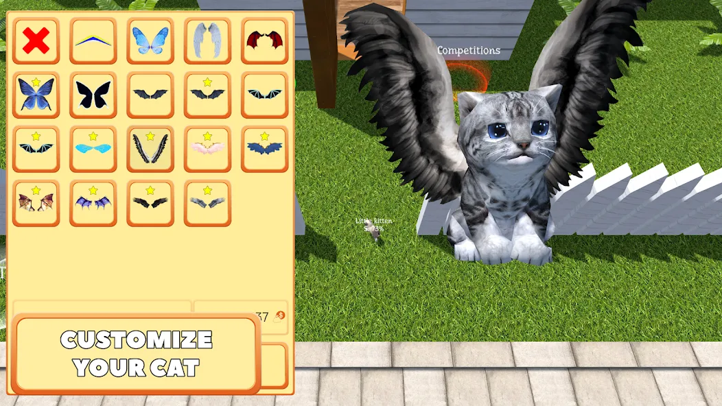Cute Pocket Cat 3D - Part 2 (Сьют Покет Кэт 3Д) [МОД: Деньги, Монеты и Меню MOD] Screenshot 2
