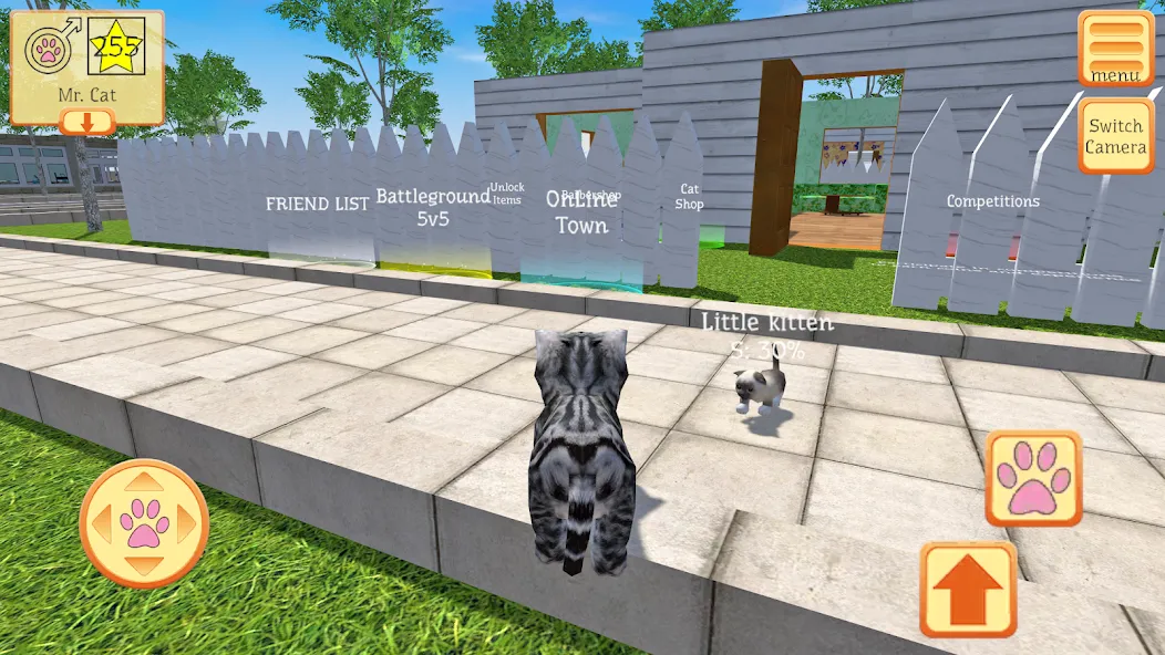 Cute Pocket Cat 3D - Part 2 (Сьют Покет Кэт 3Д) [МОД: Деньги, Монеты и Меню MOD] Screenshot 5