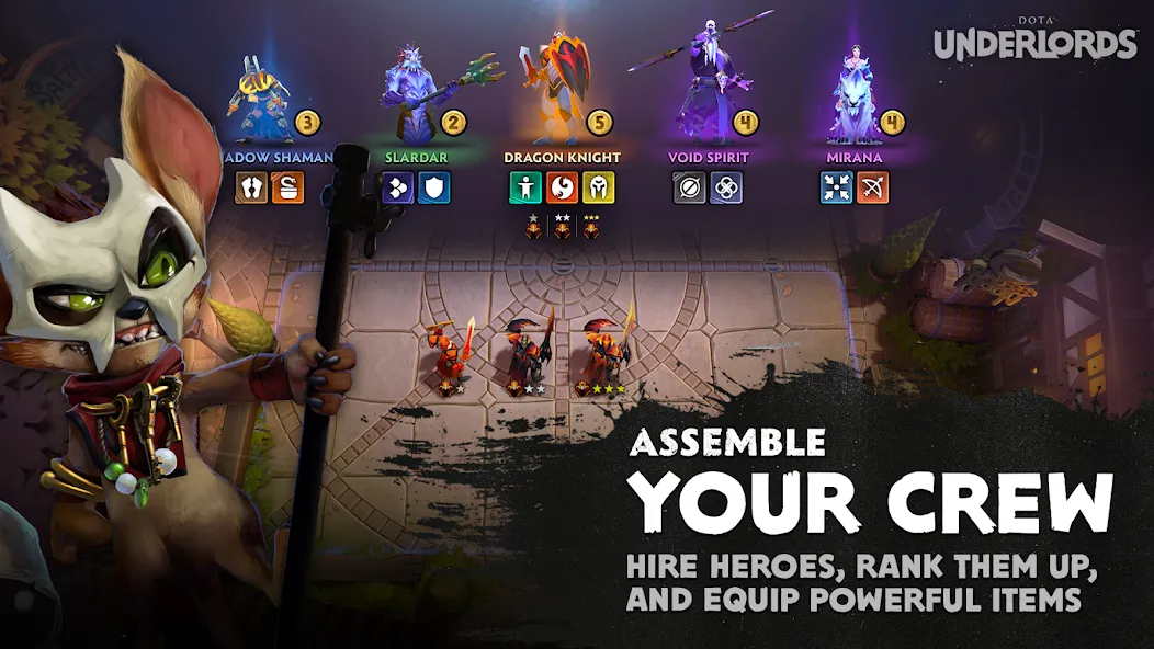 Dota Underlords (Дота Андерлордс) [МОД: Все открыто, Дополнительные деньги и Меню MOD] Screenshot 2