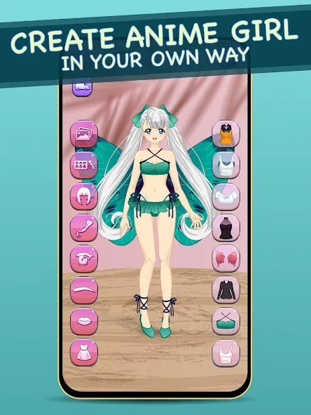 Anime Dress Up for Adults [МОД: Много монет, Открытые уровни и Мега MOD] Screenshot 2