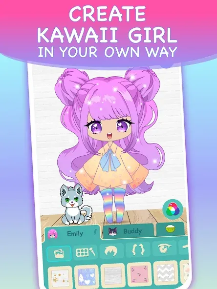 Chibi Dress Up Games for Girls [МОД: Деньги, Монеты и Меню MOD] Screenshot 2