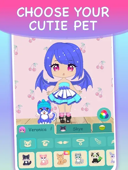 Chibi Dress Up Games for Girls [МОД: Деньги, Монеты и Меню MOD] Screenshot 5