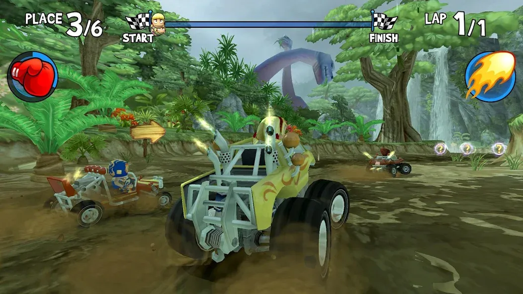Beach Buggy Racing (Бич Багги Рейсинг) [МОД: Много монет, Открытые уровни и Мега MOD] Screenshot 2