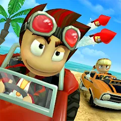 Скачать Beach Buggy Racing (Бич Багги Рейсинг) [МОД: Много монет, Открытые уровни и Мега MOD] | Взлом Beach Buggy Racing на Андроид