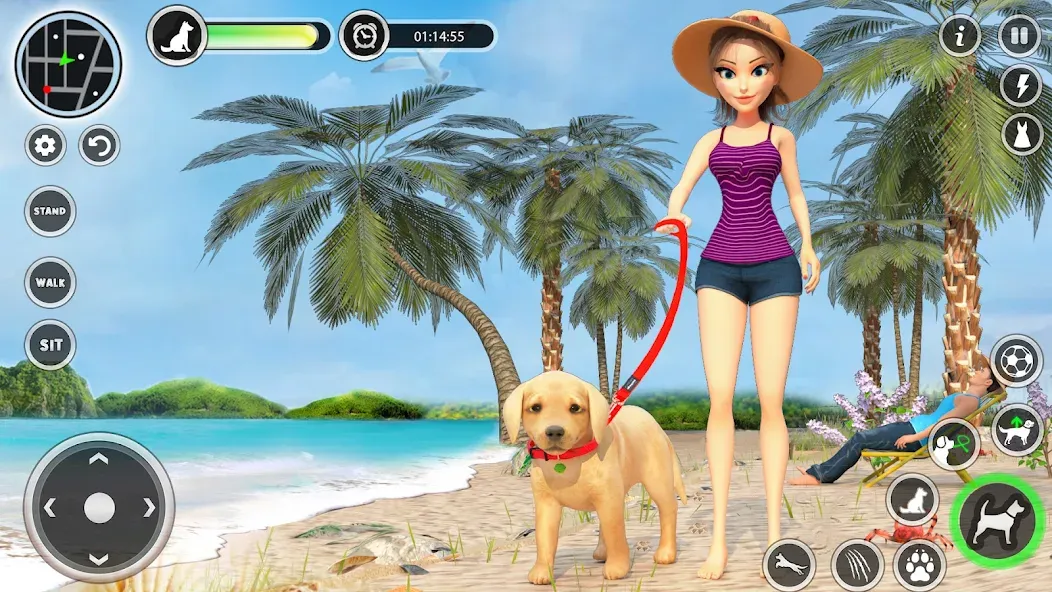 Dog Simulator Pet Dog Games 3D [МОД: Деньги, Монеты и Меню MOD] Screenshot 1
