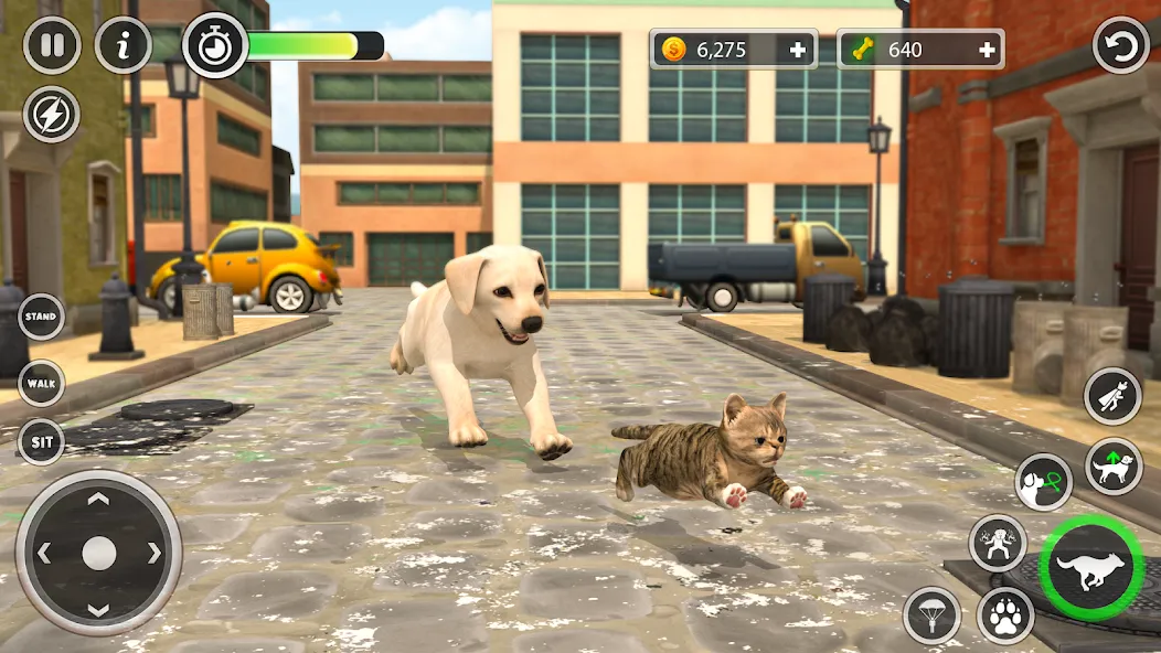 Dog Simulator Pet Dog Games 3D [МОД: Деньги, Монеты и Меню MOD] Screenshot 4