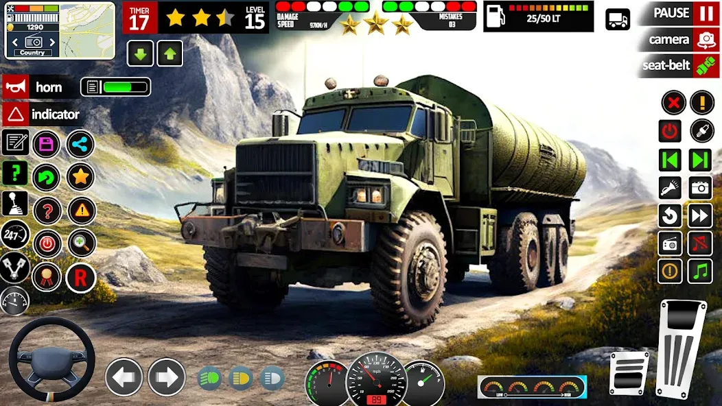 Army Truck Transport Game 2023 [МОД: Много монет, Открытые уровни и Мега MOD] Screenshot 1