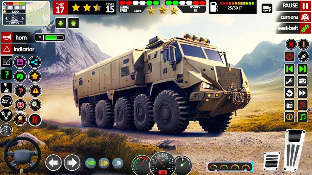 Army Truck Transport Game 2023 [МОД: Много монет, Открытые уровни и Мега MOD] Screenshot 2
