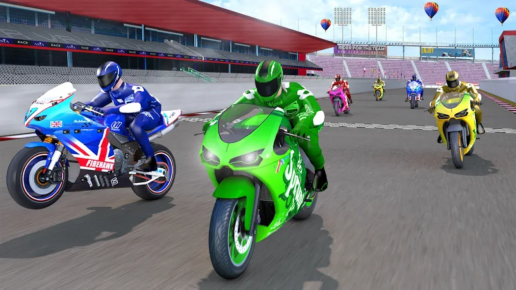 3D Bike Racing Games Offline [МОД: Много монет, Открытые уровни и Мега MOD] Screenshot 4