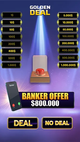 Million Golden Deal Game (Миллион Золотой Сделки) [МОД: Бесконечные деньги, Монеты и Мега MOD] Screenshot 2