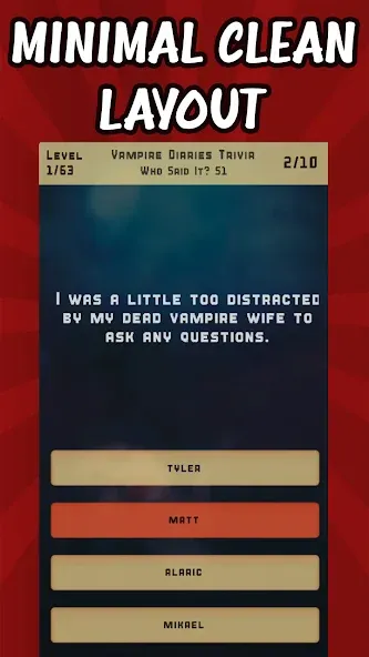 Vampire Diaries Quiz Trivia (Вампирские дневники викторина виктрия) [МОД: Деньги, Монеты и Меню MOD] Screenshot 2