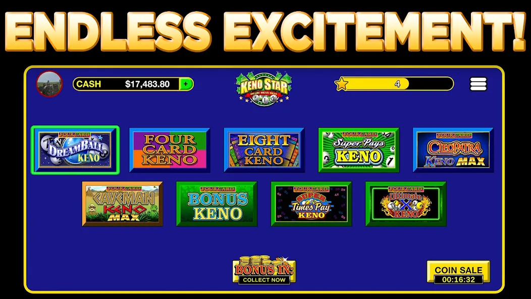 Keno Star - Multi Card Games (Кино Стар) [МОД: Деньги, Монеты и Меню MOD] Screenshot 5