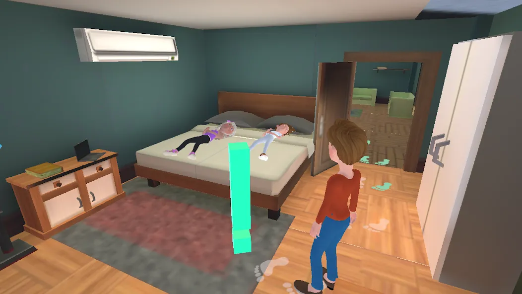Super Dad Virtual : Happy Game [МОД: Много денег, Монет и Все открыто] Screenshot 3