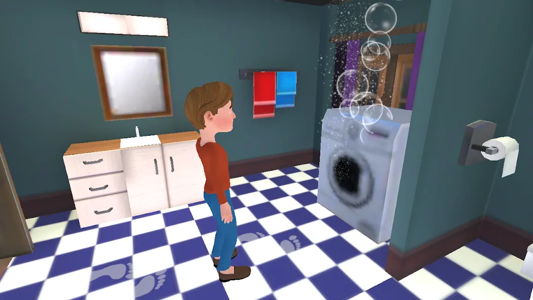 Super Dad Virtual : Happy Game [МОД: Много денег, Монет и Все открыто] Screenshot 4
