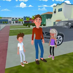 Скачать Super Dad Virtual : Happy Game [МОД: Много денег, Монет и Все открыто] | Взлом Super Dad Virtual : Happy Game на Андроид