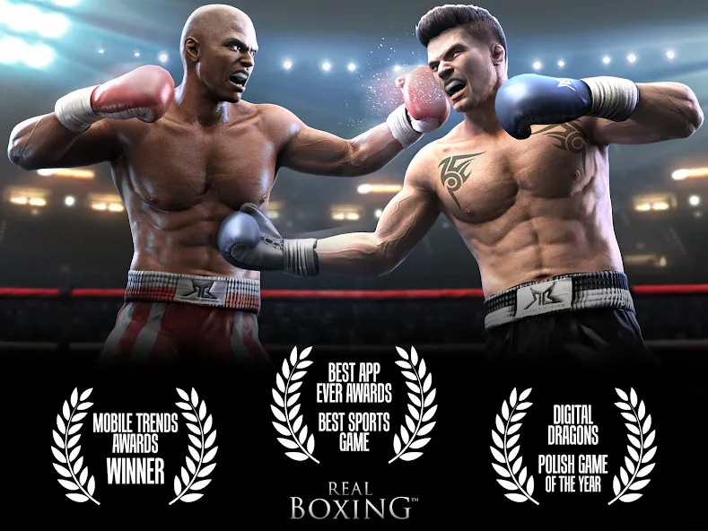 Real Boxing – Fighting Game (Реал Боксинг) [МОД: Меню, Бесконечные монеты и Открытые уровни] Screenshot 2