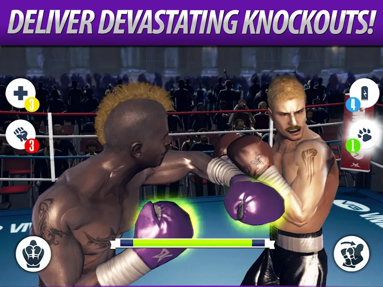 Real Boxing – Fighting Game (Реал Боксинг) [МОД: Меню, Бесконечные монеты и Открытые уровни] Screenshot 3