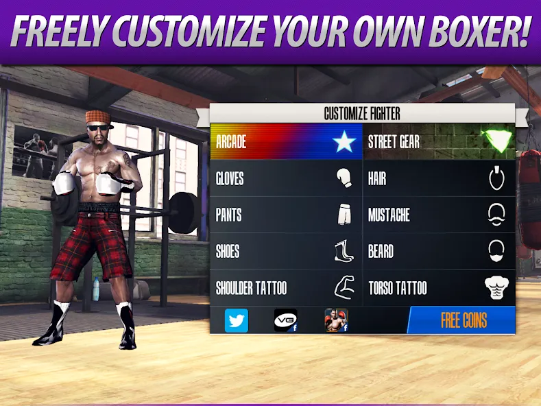 Real Boxing – Fighting Game (Реал Боксинг) [МОД: Меню, Бесконечные монеты и Открытые уровни] Screenshot 4