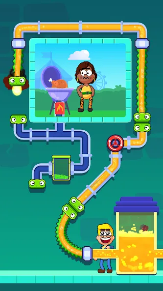 Flow Legends: Pipe Games (Флоу Легенды) [МОД: Меню, Бесконечные монеты и Открытые уровни] Screenshot 2