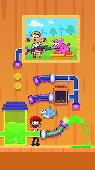 Flow Legends: Pipe Games (Флоу Легенды) [МОД: Меню, Бесконечные монеты и Открытые уровни] Screenshot 3