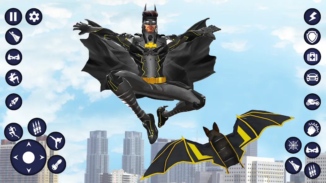Flying Bat Robot Car Transform (Флайинг Бэт Робот Кар Трансформ) [МОД: Деньги, Монеты и Меню MOD] Screenshot 1