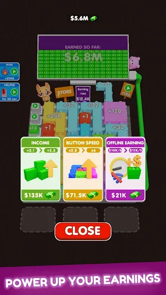 Button Fever (Баттон Фивер) [МОД: Все открыто, Дополнительные деньги и Меню MOD] Screenshot 3