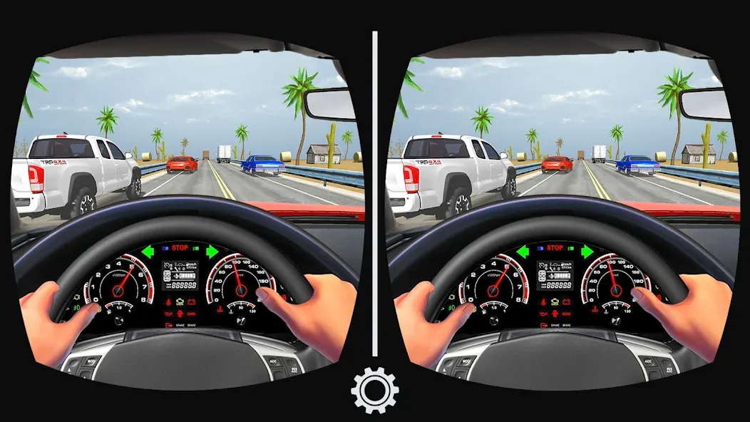 VR Traffic Racing In Car Drive (ВР Трафик Гонки на Автомобиле Вождения) [MOD: Premium/Unlocked] - Скриншот 1