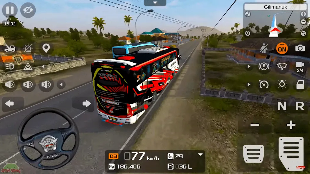 Coach Tourist Bus City Driving [МОД: Все открыто, Дополнительные деньги и Меню MOD] Screenshot 1