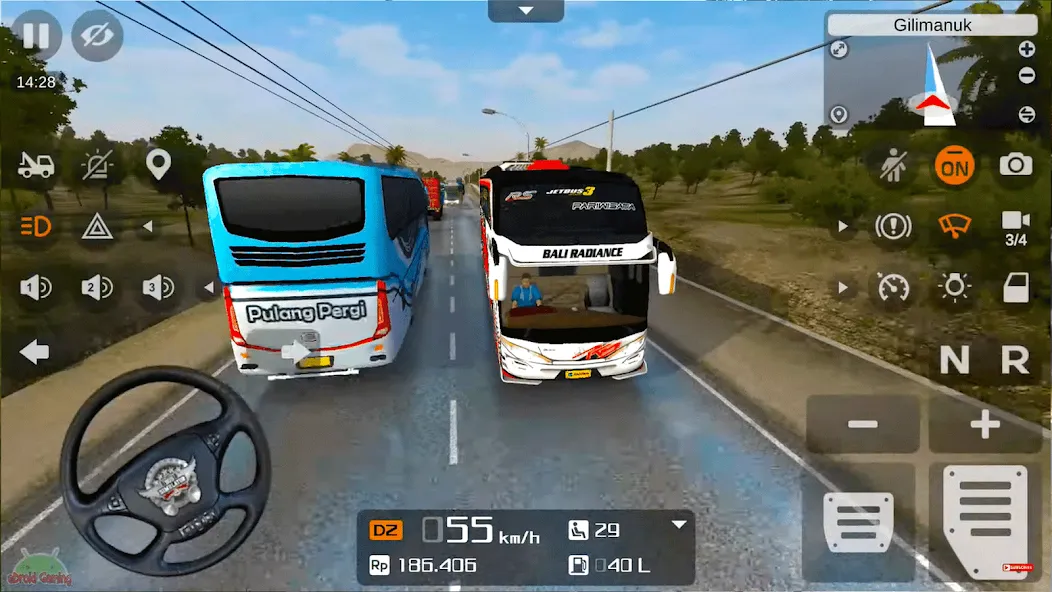 Coach Tourist Bus City Driving [МОД: Все открыто, Дополнительные деньги и Меню MOD] Screenshot 5