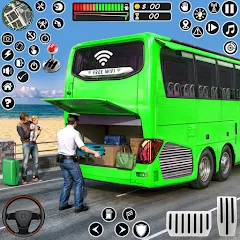 Скачать Coach Tourist Bus City Driving [МОД: Все открыто, Дополнительные деньги и Меню MOD] | Взлом Coach Tourist Bus City Driving на Андроид
