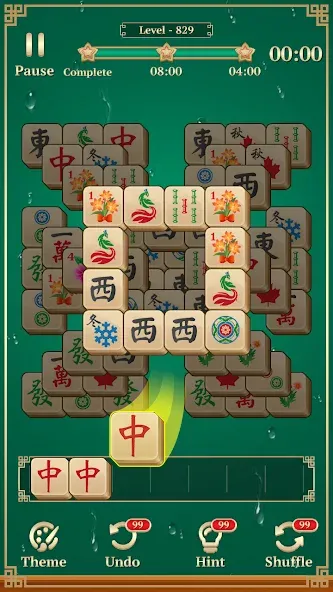 Mahjong Solitaire: 3 Tiles (Маджонг Классик) [MOD: Все разблокировано] - Скриншот 2