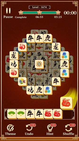 Mahjong Solitaire: 3 Tiles (Маджонг Классик) [MOD: Все разблокировано] - Скриншот 4