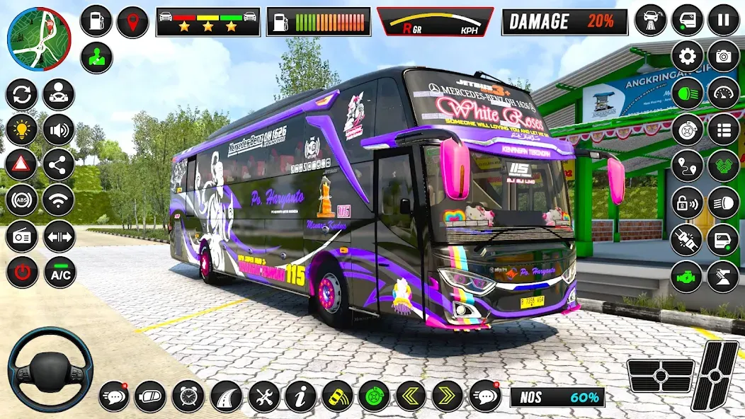 Euro Bus Simulator - Bus Games [МОД: Деньги, Монеты и Меню MOD] Screenshot 1