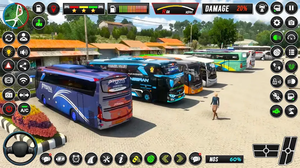 Euro Bus Simulator - Bus Games [МОД: Деньги, Монеты и Меню MOD] Screenshot 3