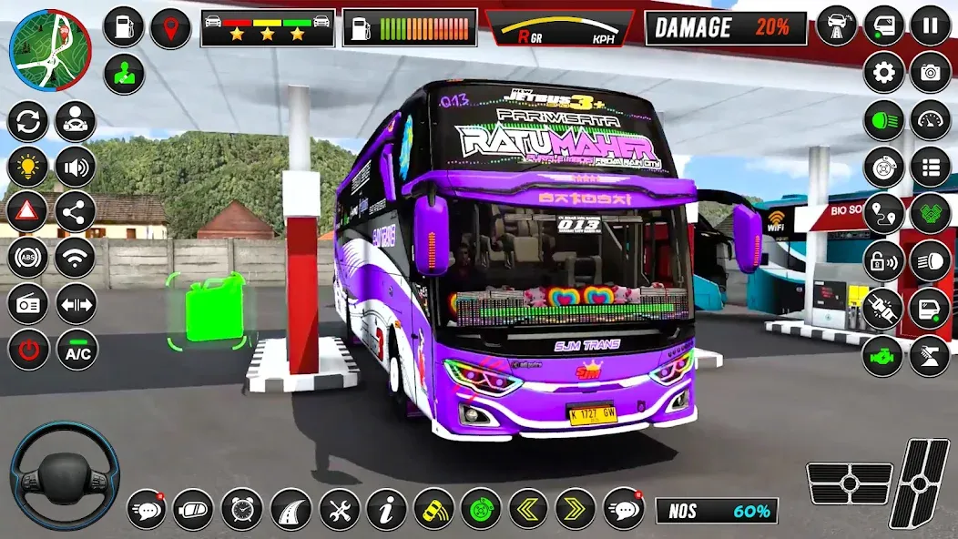 Euro Bus Simulator - Bus Games [МОД: Деньги, Монеты и Меню MOD] Screenshot 5