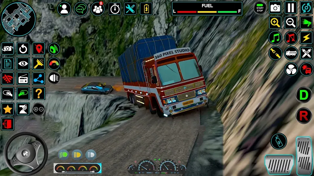 Indian Truck Offroad Cargo Sim (Индийский грузовик   ) [МОД: Много монет, Открытые уровни и Мега MOD] Screenshot 1