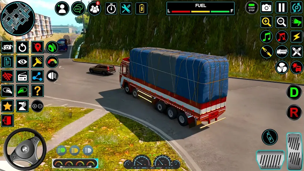 Indian Truck Offroad Cargo Sim (Индийский грузовик   ) [МОД: Много монет, Открытые уровни и Мега MOD] Screenshot 2