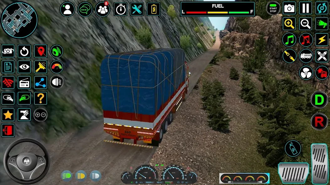 Indian Truck Offroad Cargo Sim (Индийский грузовик   ) [МОД: Много монет, Открытые уровни и Мега MOD] Screenshot 3