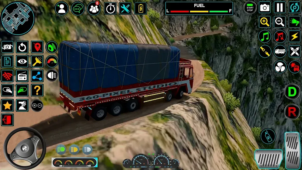 Indian Truck Offroad Cargo Sim (Индийский грузовик   ) [МОД: Много монет, Открытые уровни и Мега MOD] Screenshot 5