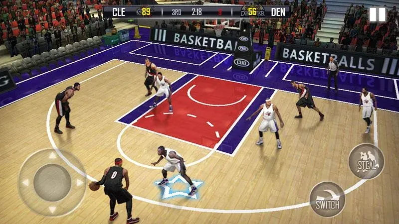 Fanatical Basketball [МОД: Все открыто, Дополнительные деньги и Меню MOD] Screenshot 1